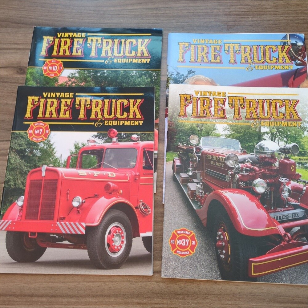(4) Vintage Fire Truck Equipment Magazines
